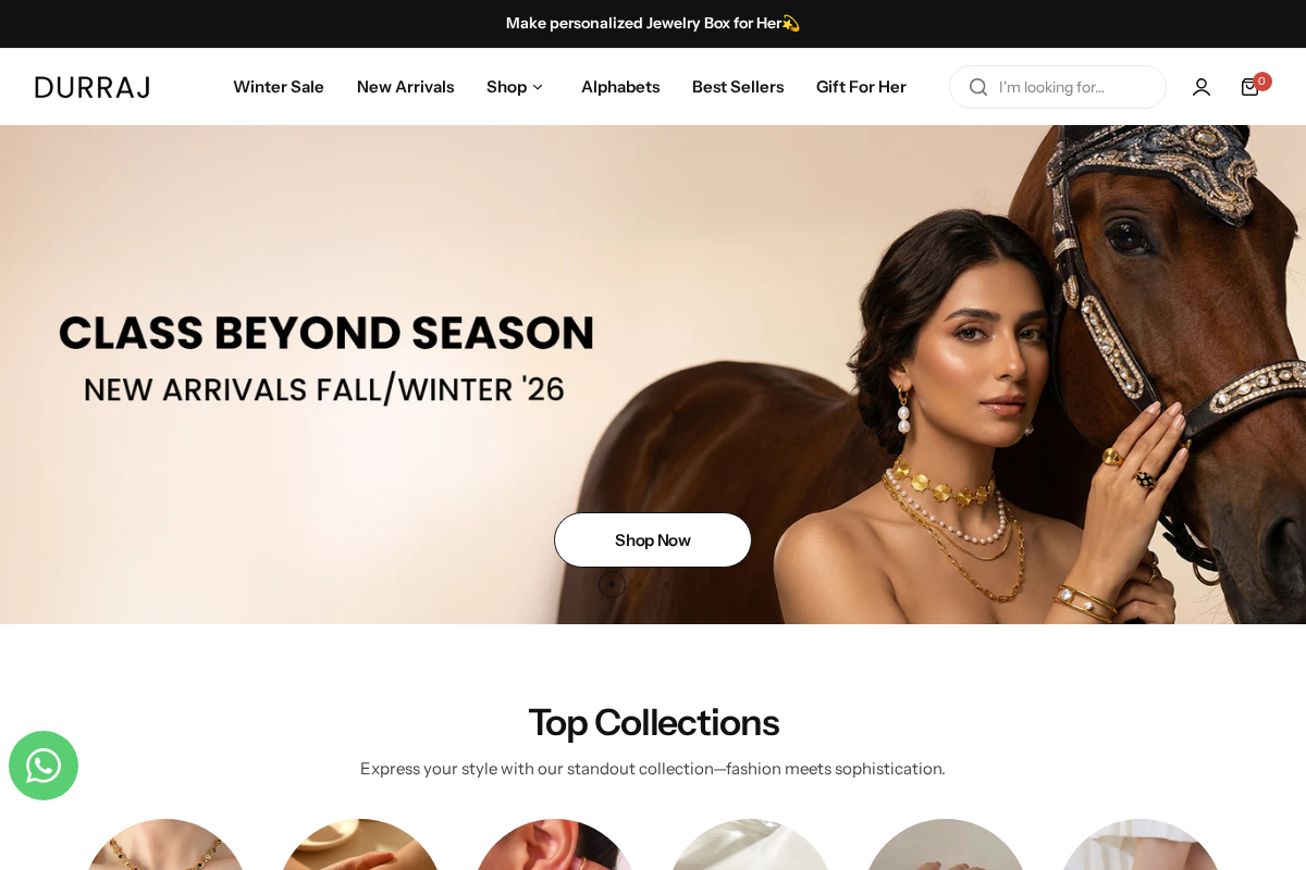 Durraj homepage screenshot