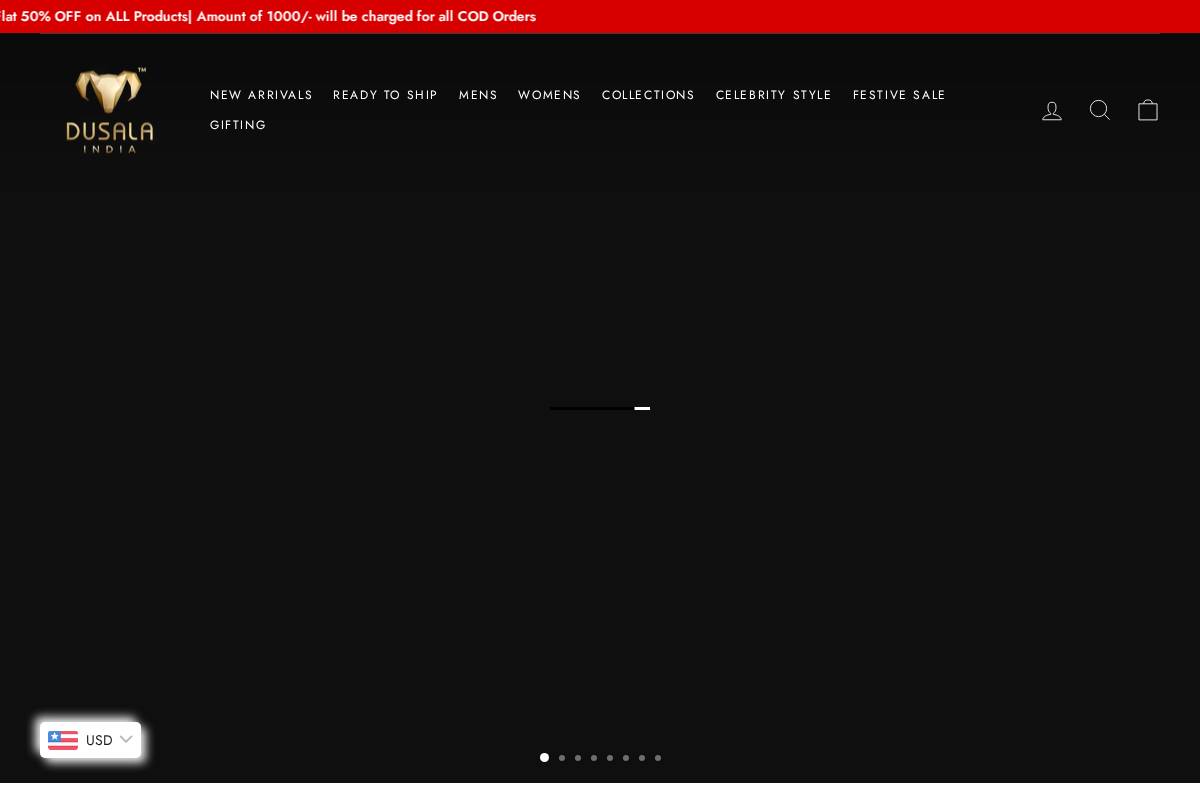 dusala.in homepage screenshot