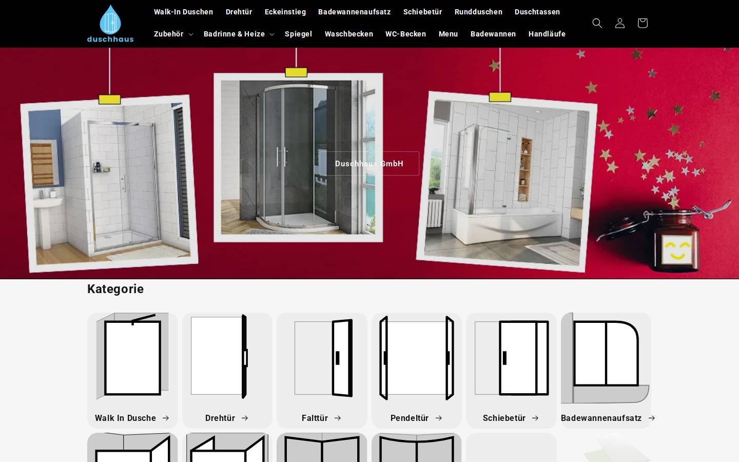Duschhaus GmbH homepage screenshot