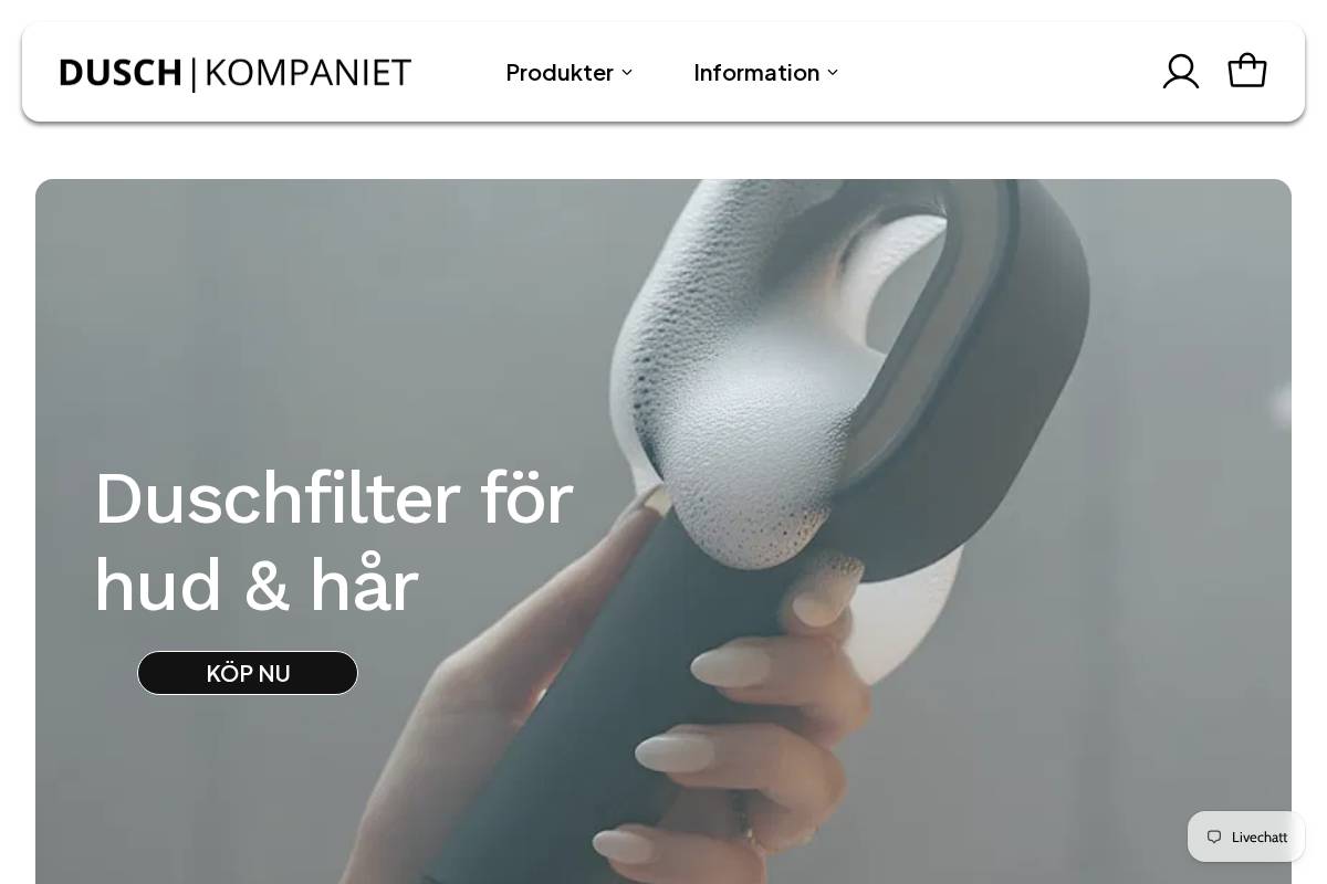 duschkompaniet.se homepage screenshot