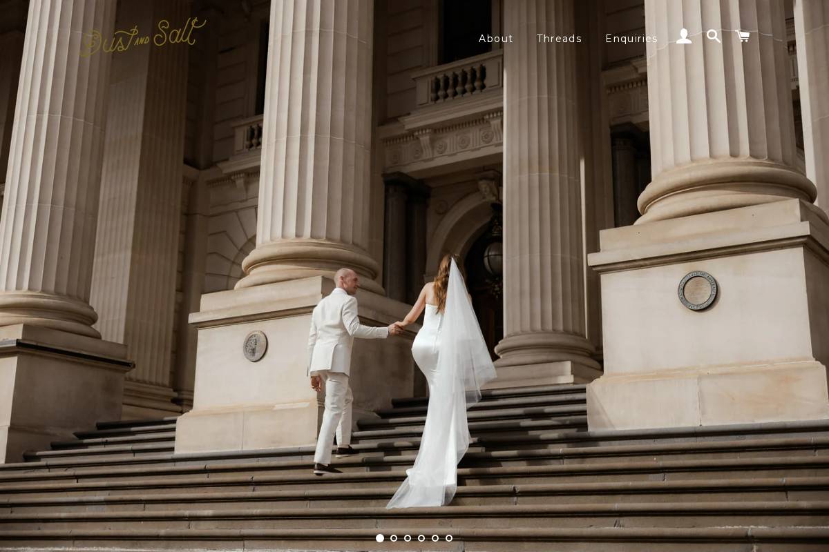 dustandsalt.com.au homepage screenshot