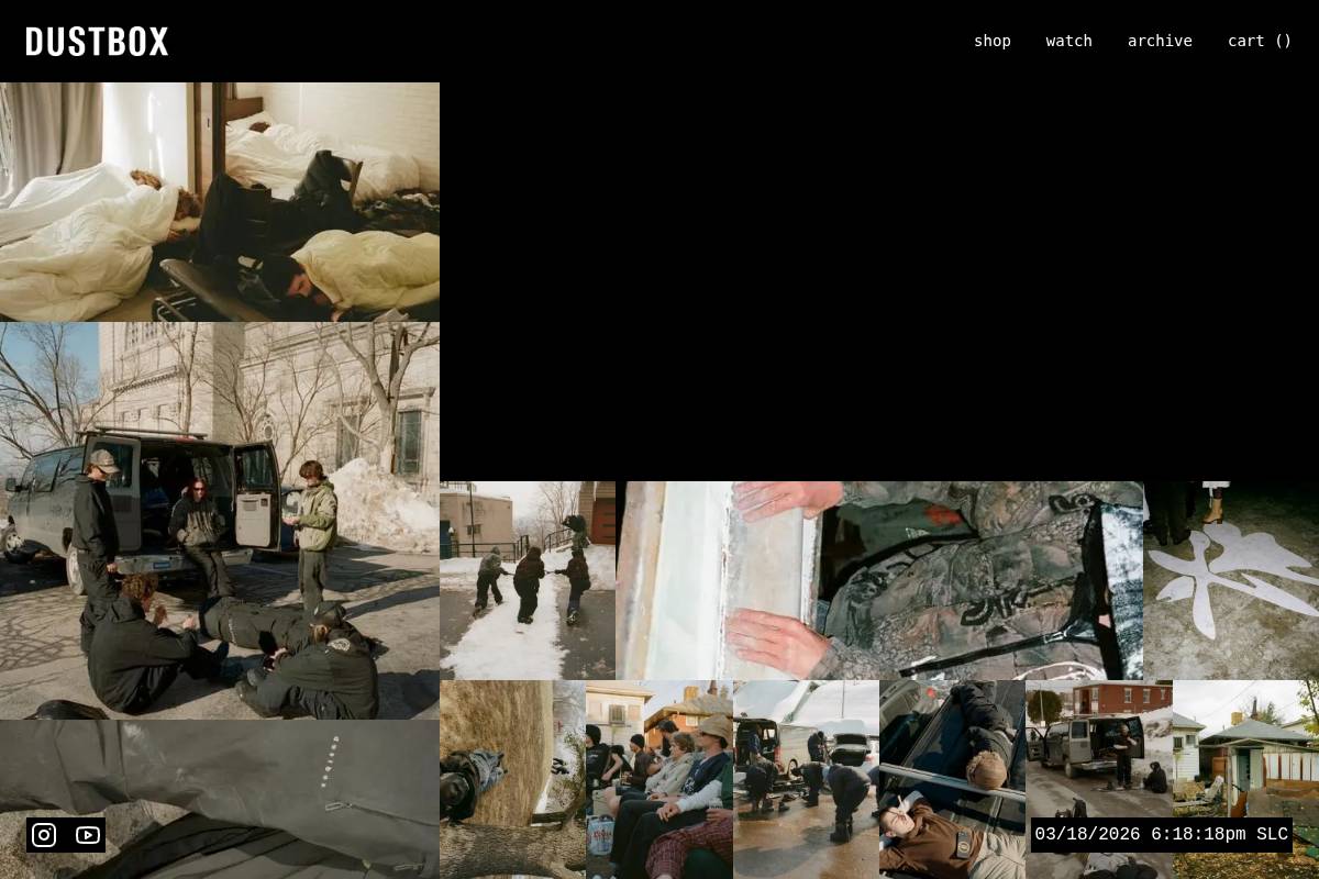 dustbox.org homepage screenshot