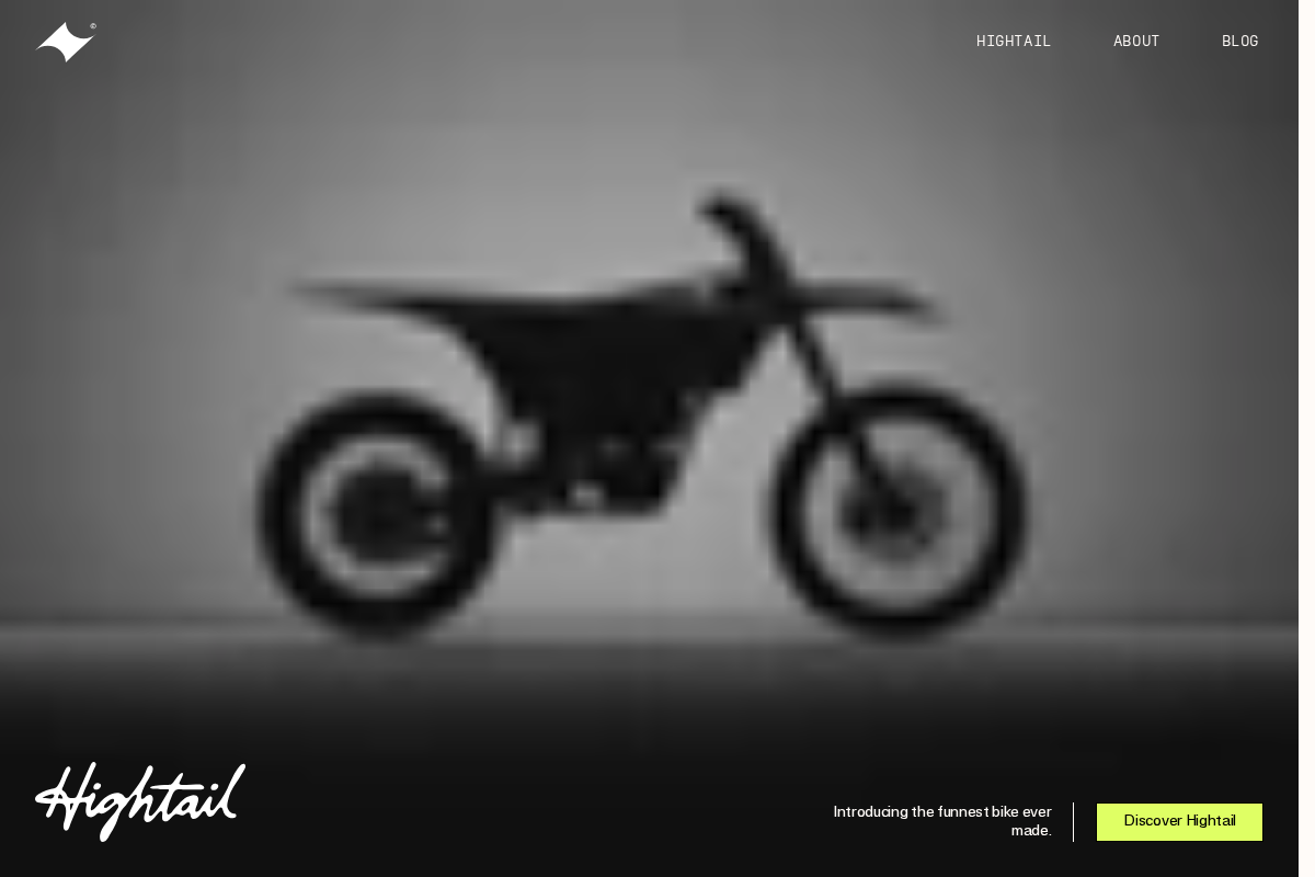 Dust Moto homepage screenshot