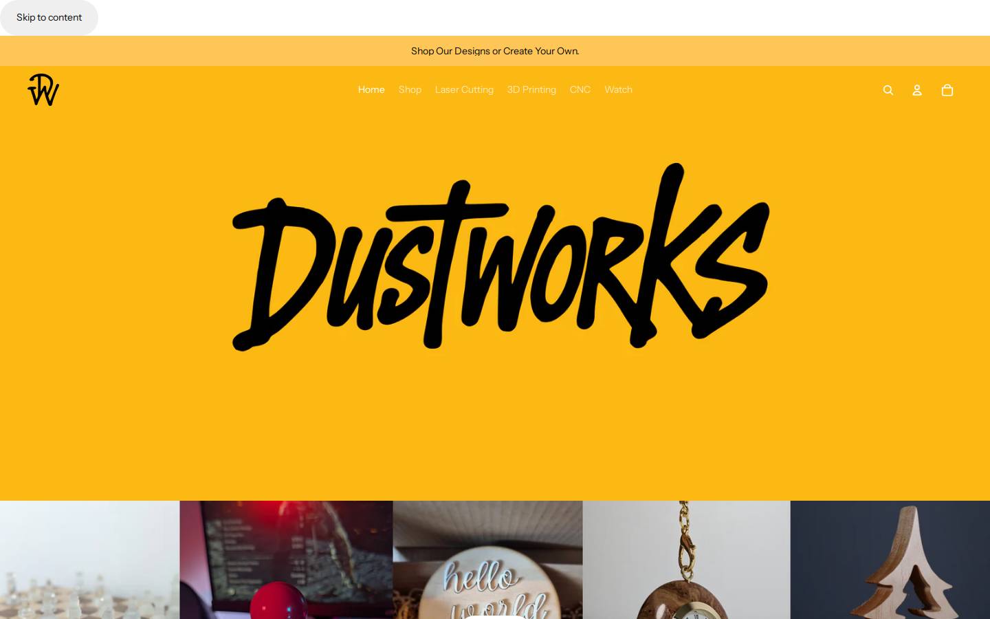 dustworks.com.au homepage screenshot