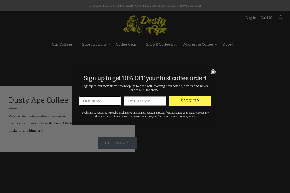 dustyape.com homepage screenshot