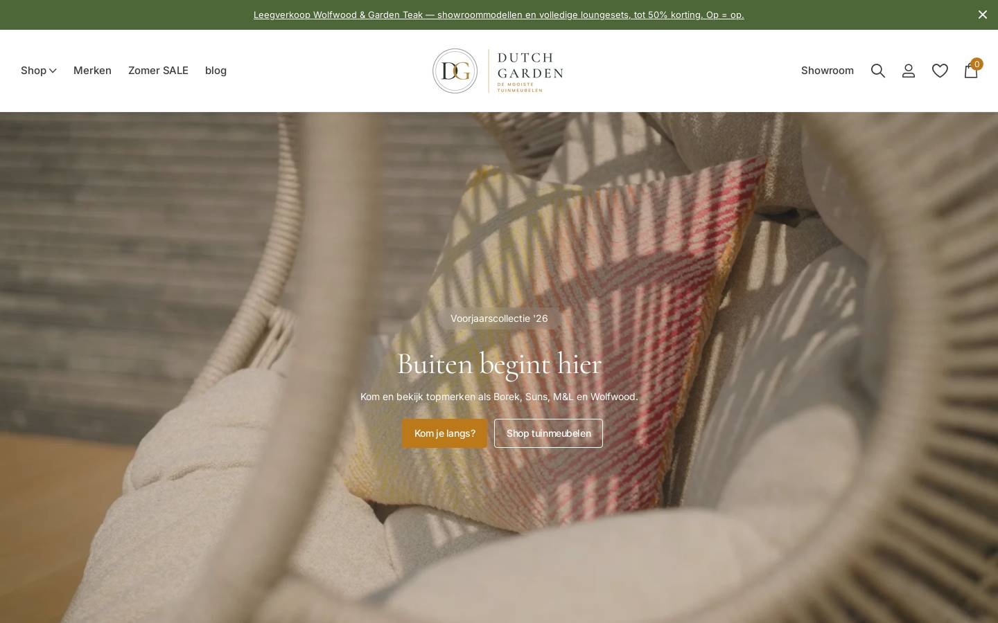 dutchgarden.nl homepage screenshot