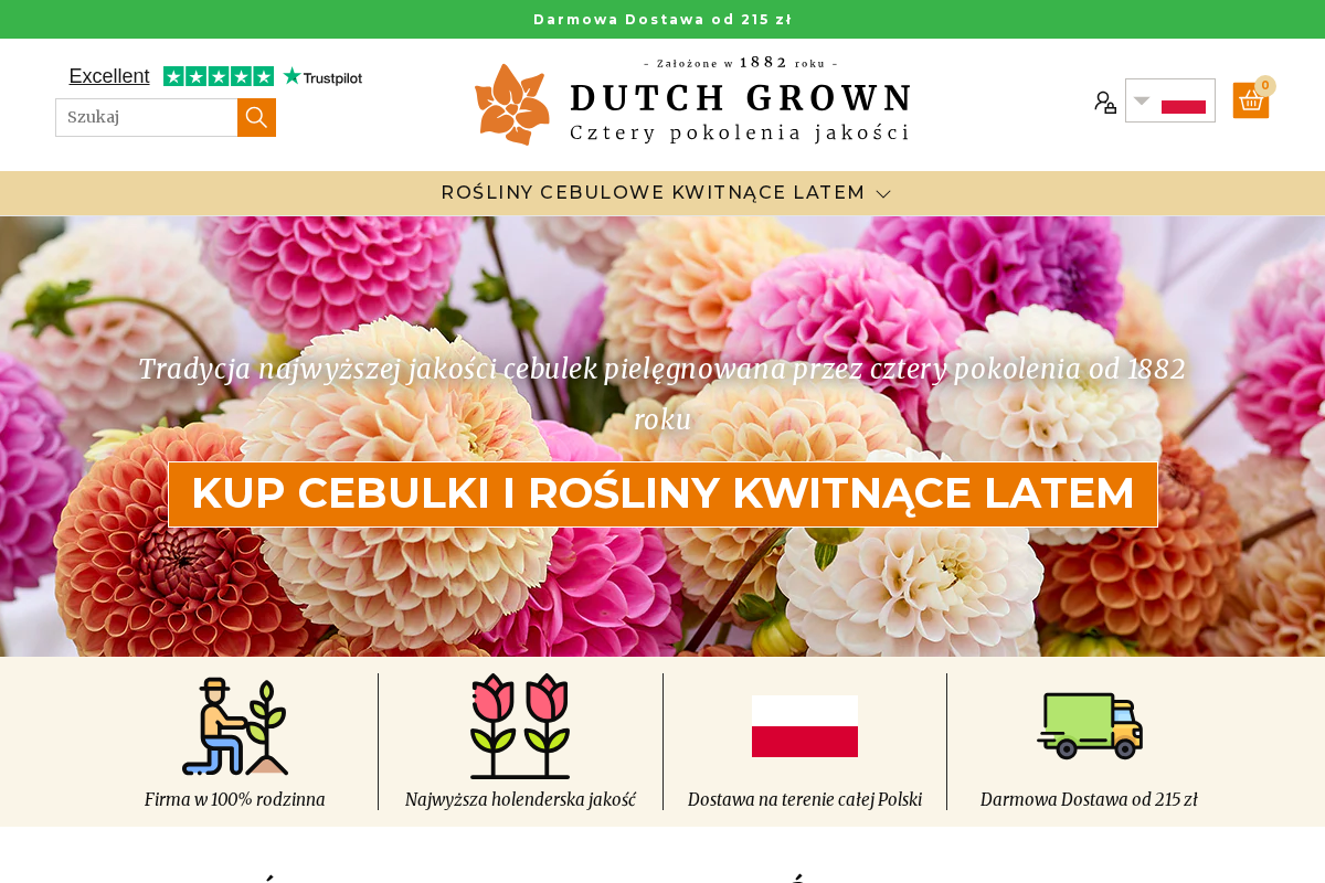 DutchGrown homepage screenshot