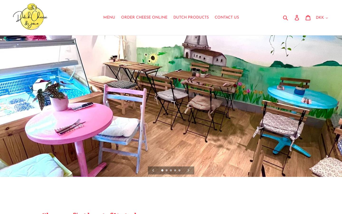 dutchshop.dk homepage screenshot