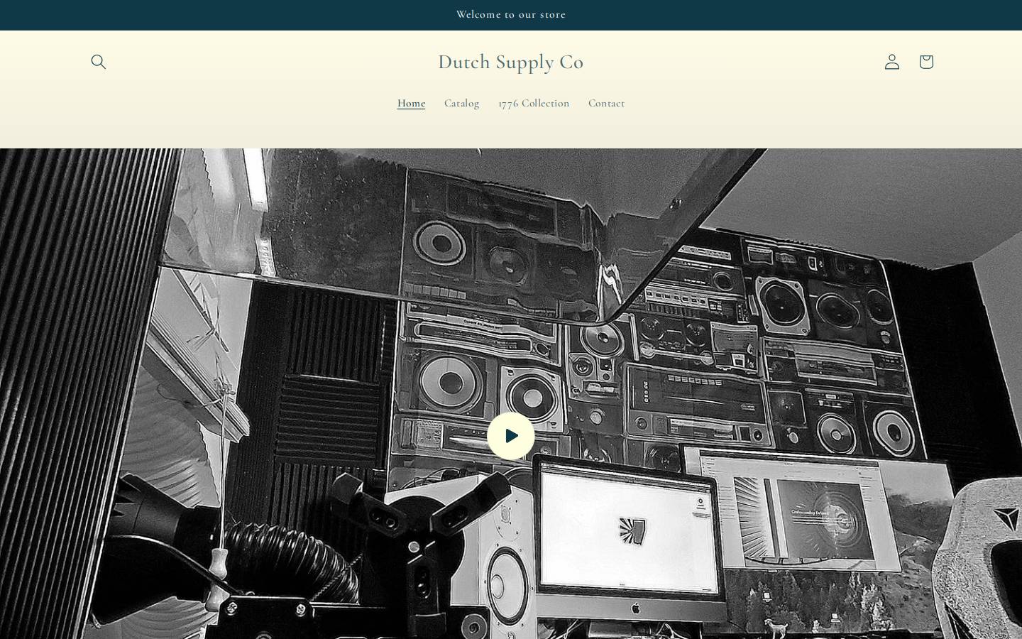 dutchsupplyco.com homepage screenshot