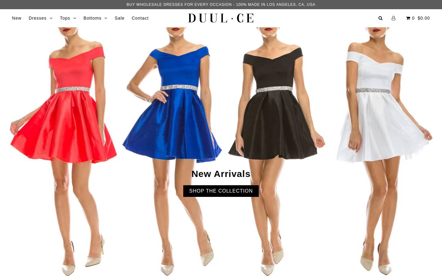 duulcewholesale.com homepage screenshot