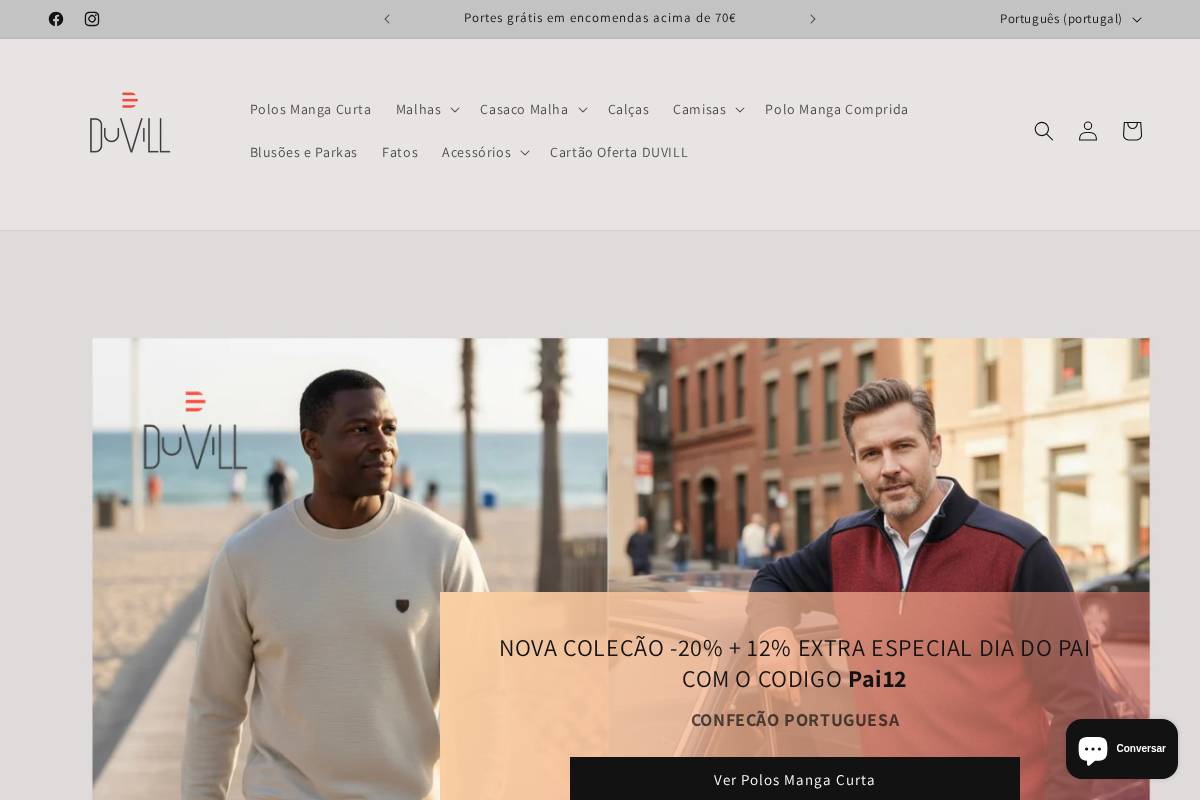 duvill.pt homepage screenshot