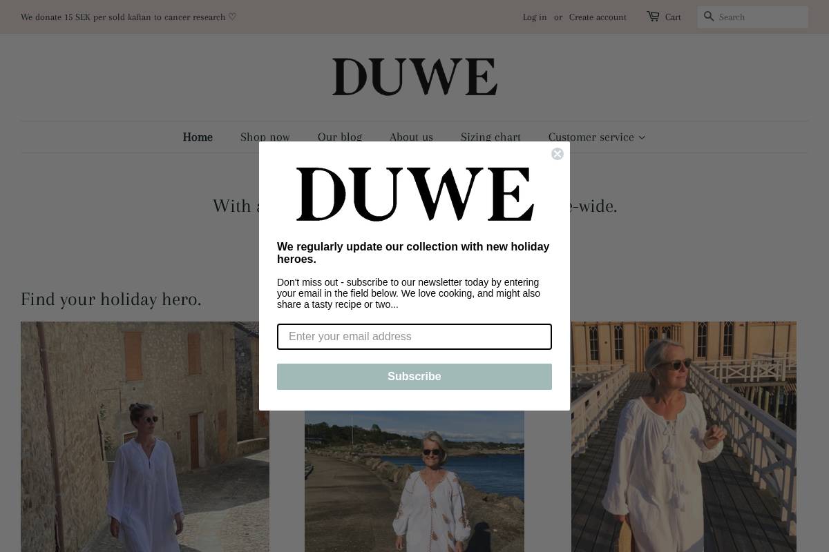 duwe.se homepage screenshot