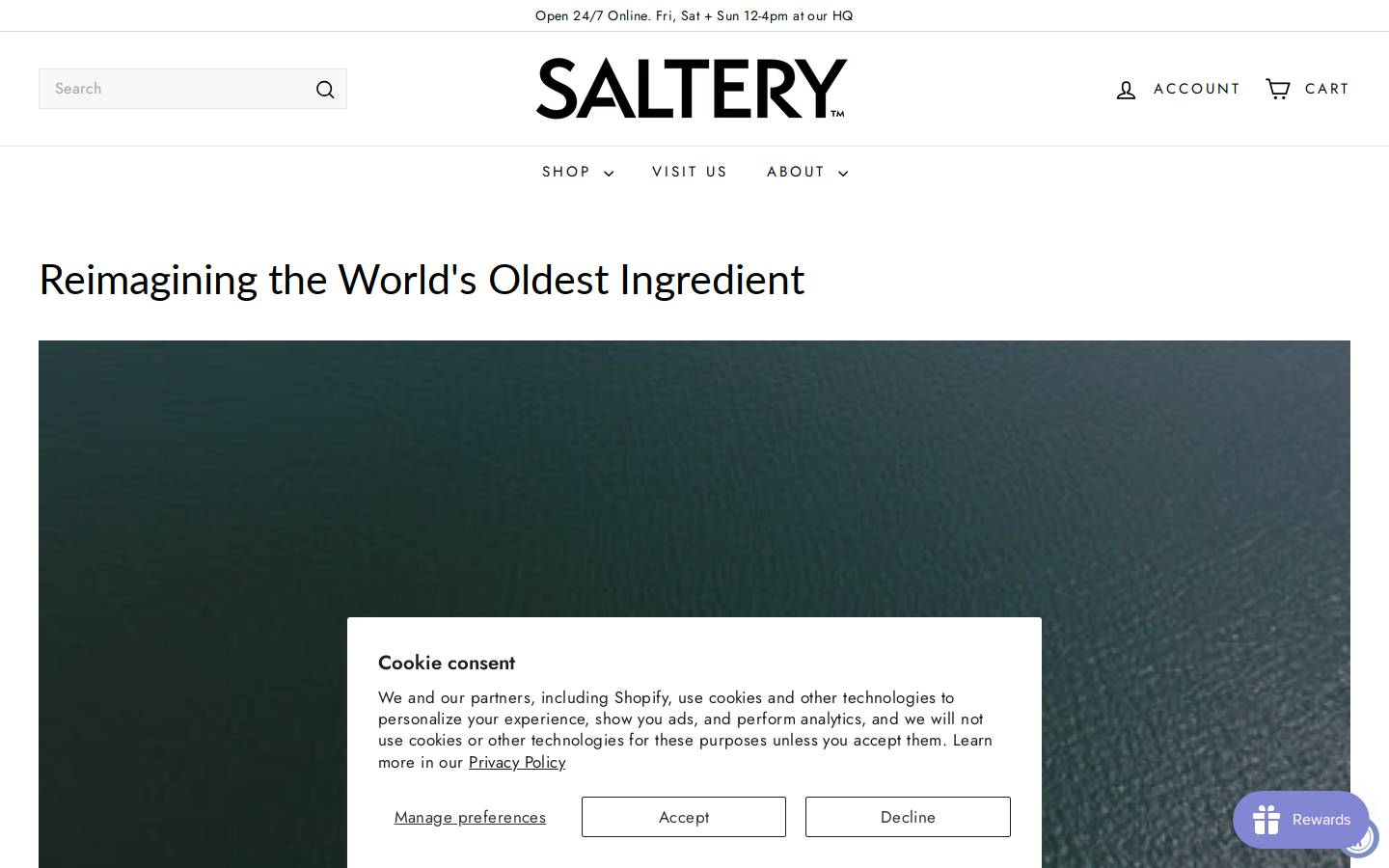 duxburysaltworks.com homepage screenshot