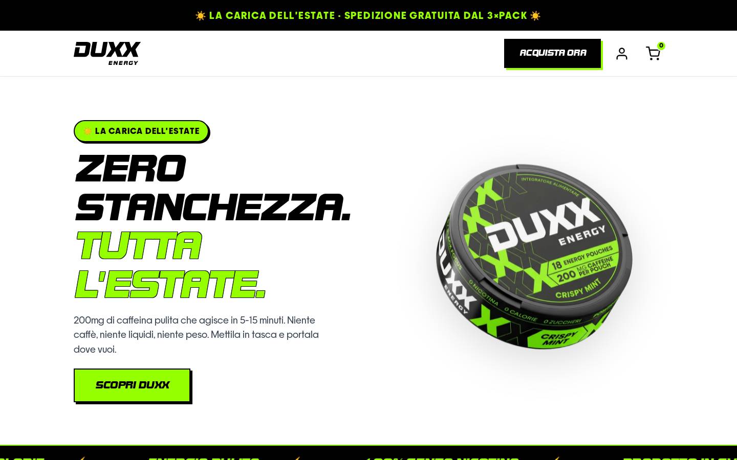 duxx-energy.com homepage screenshot