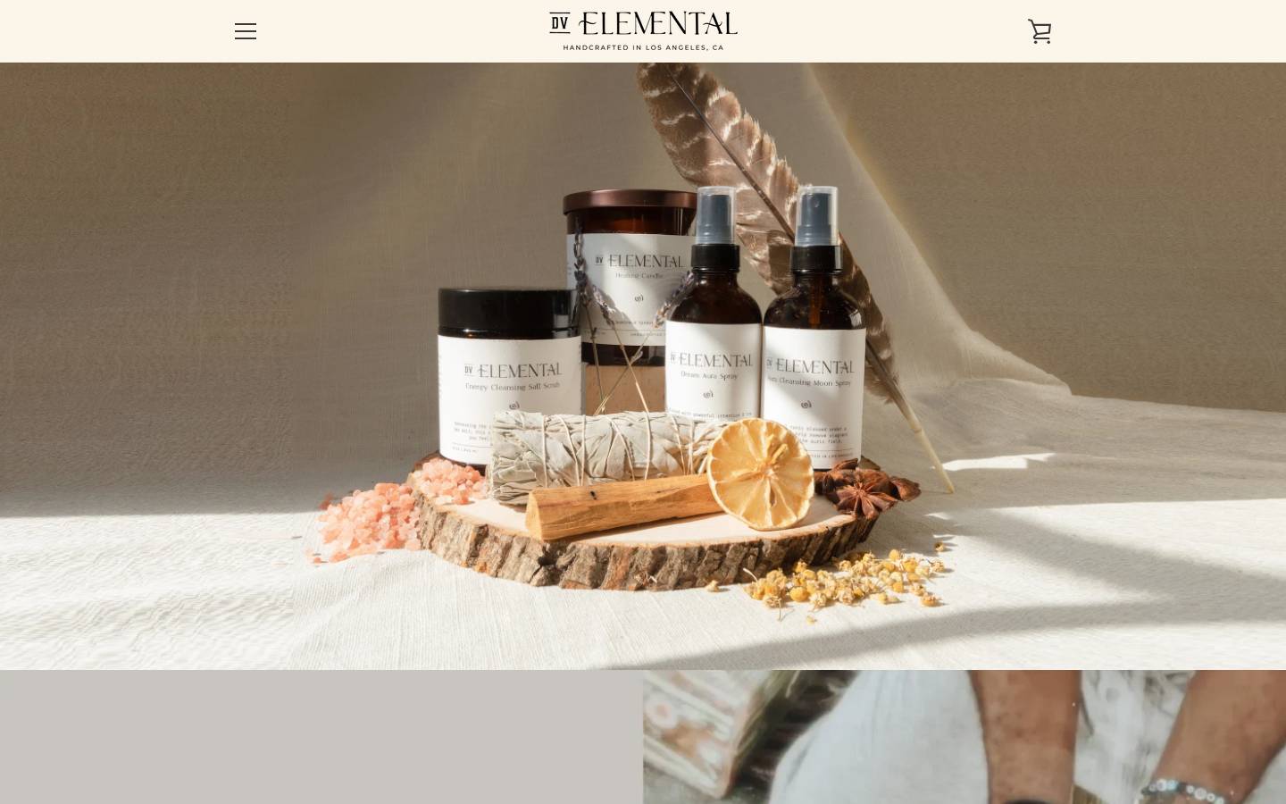 dvelemental.com homepage screenshot