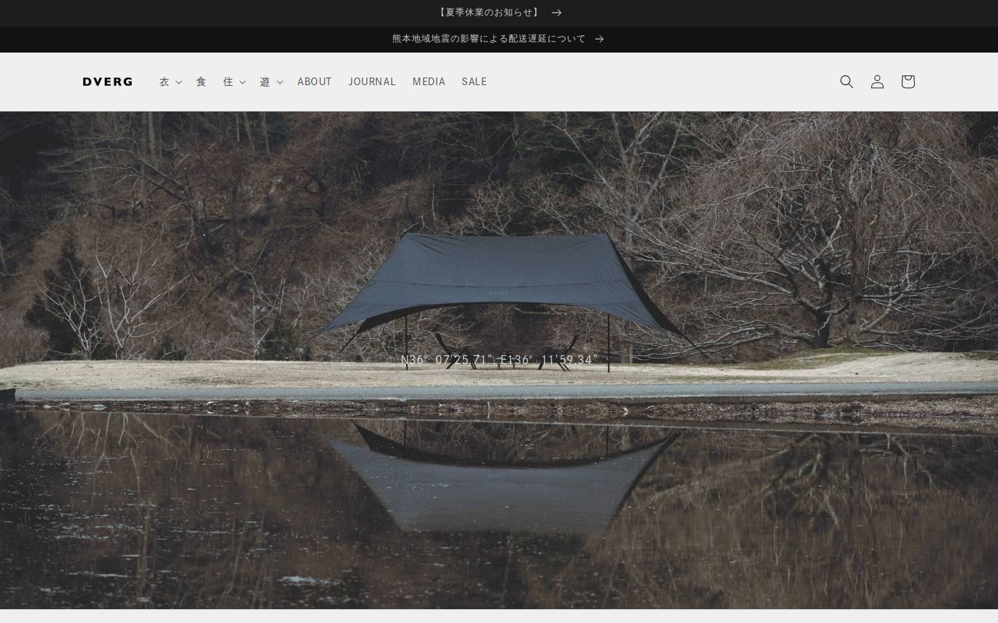 dverg.shop homepage screenshot