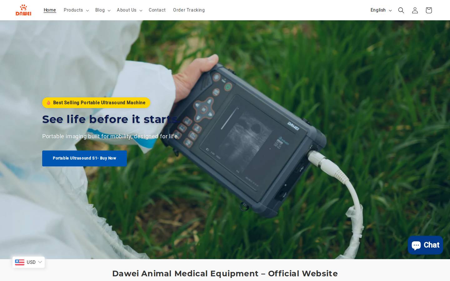 dwanimal.com homepage screenshot