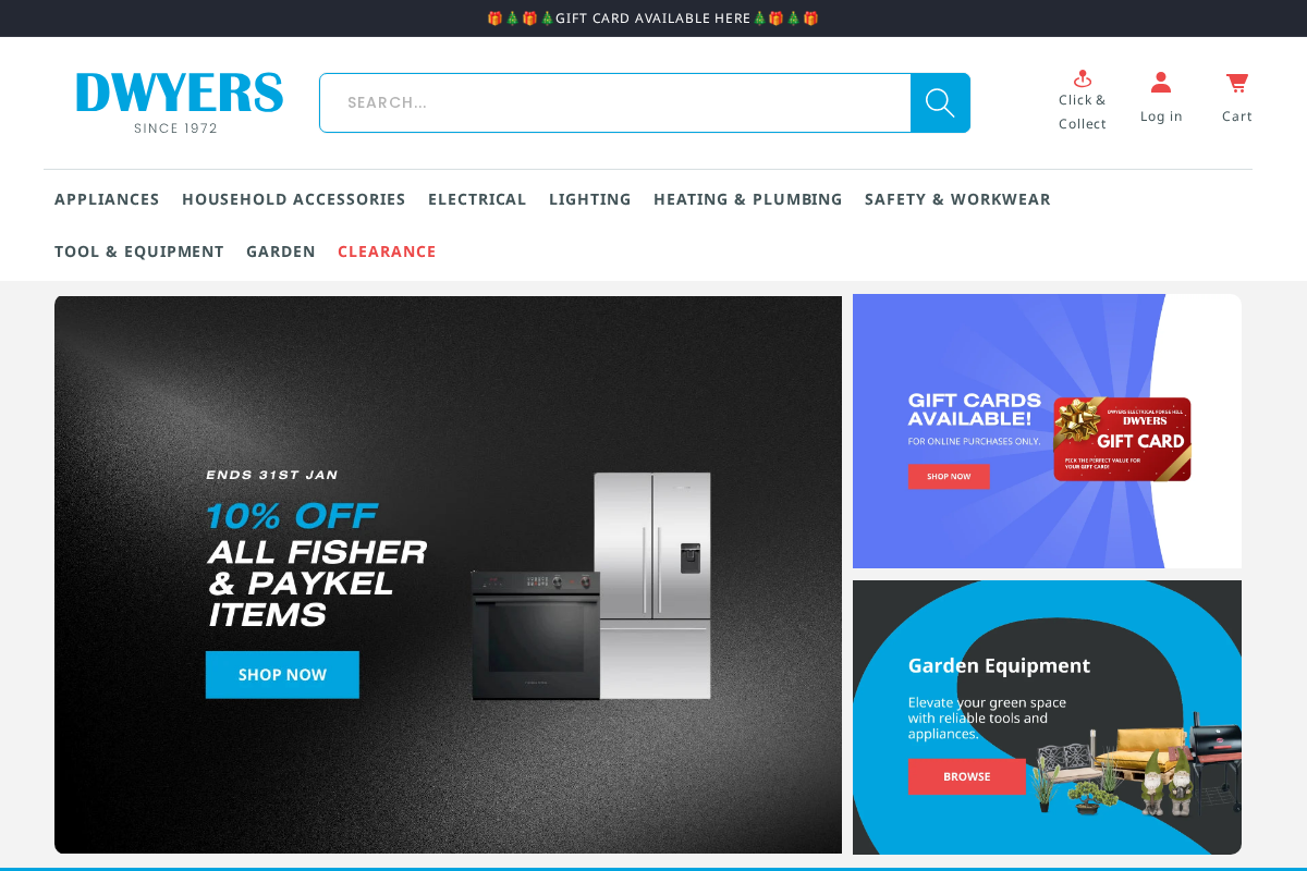 dwyers.ie homepage screenshot