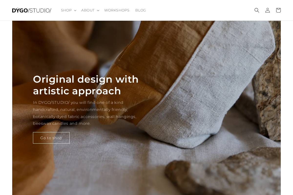 Dygo homepage screenshot