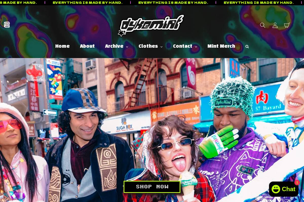 dykemint.com homepage screenshot