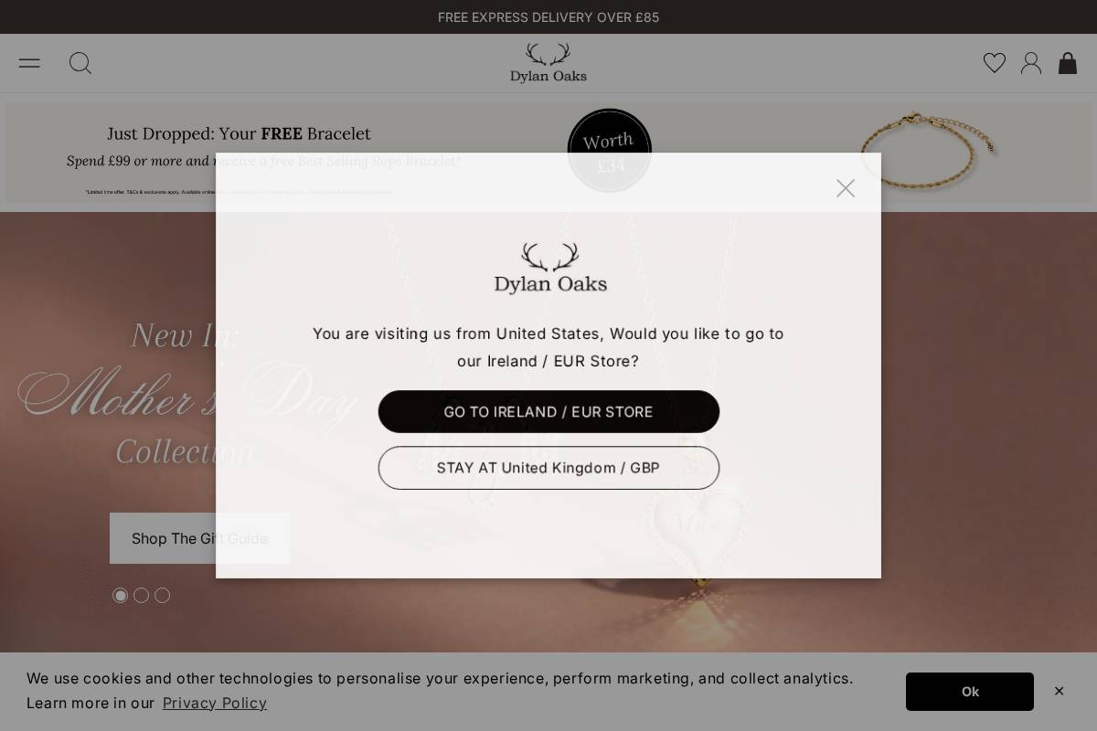 dylanoaks.co.uk homepage screenshot