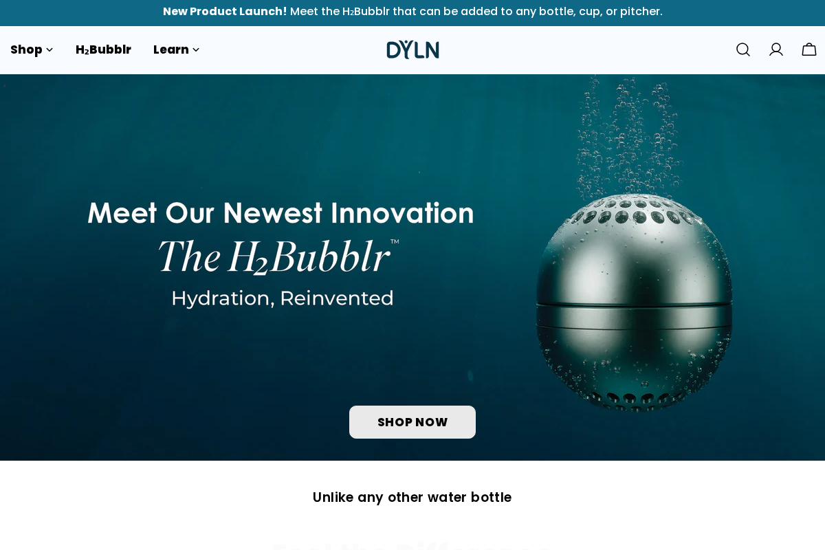 DYLN homepage screenshot