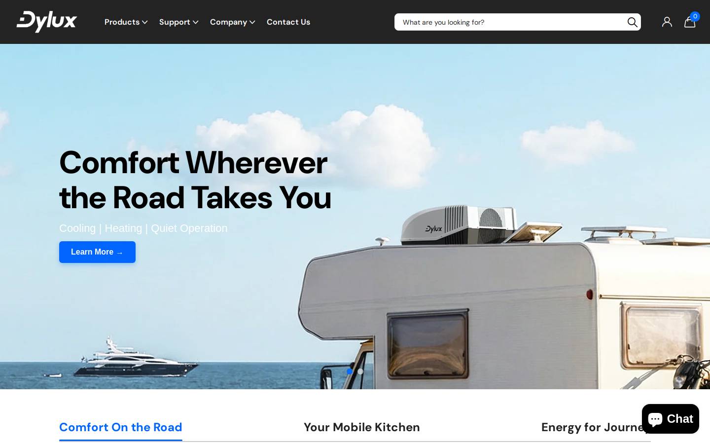 dylux.com homepage screenshot