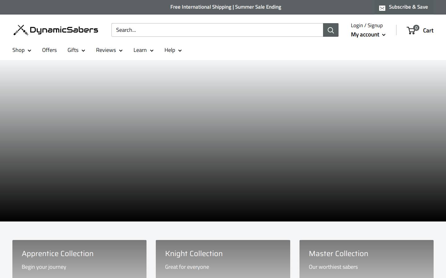 Dynamicsabers homepage screenshot