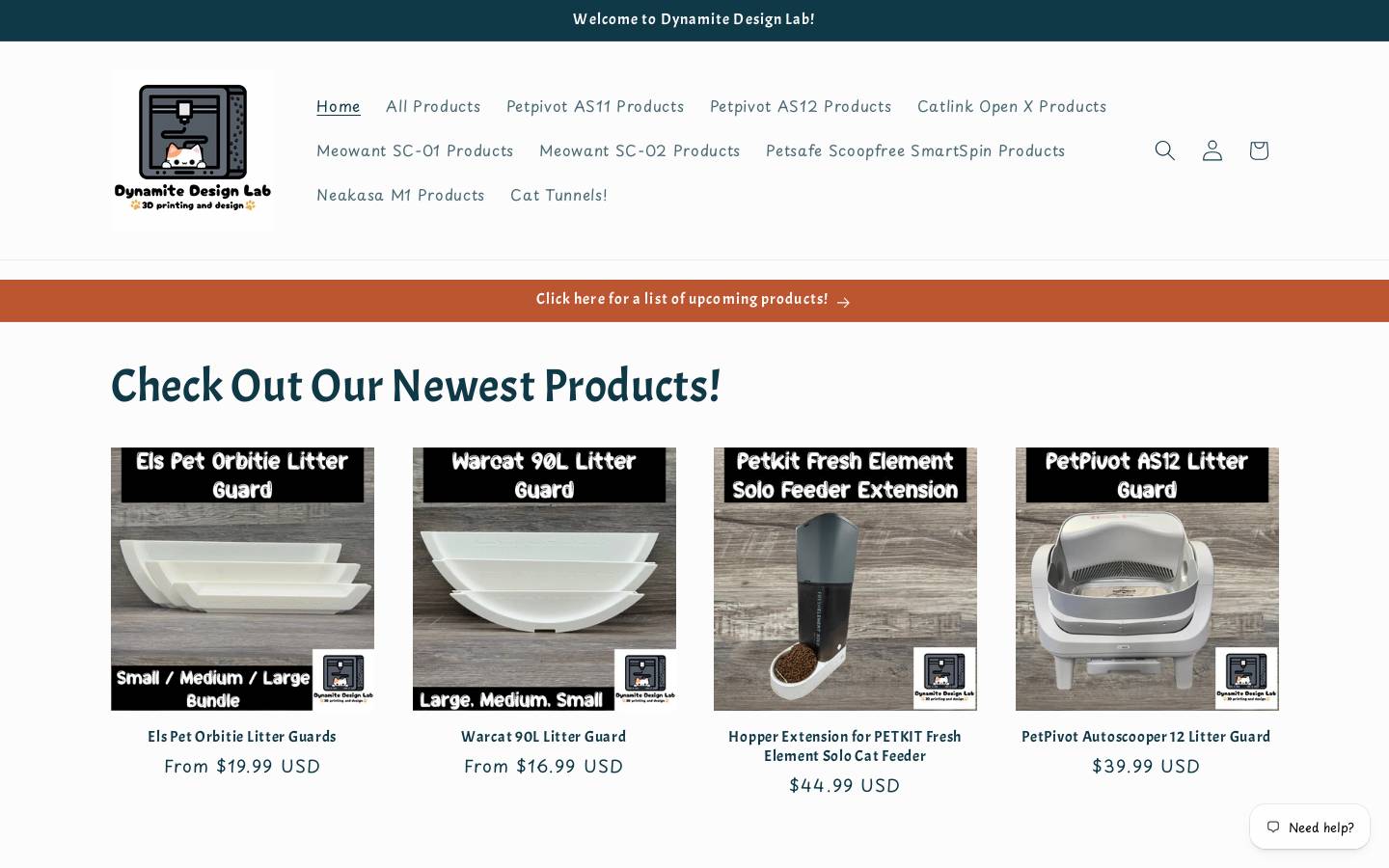 dynamitedesignlab.com homepage screenshot