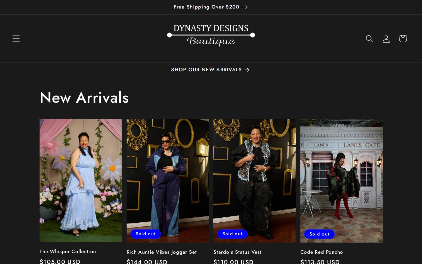 dynastydesigns.shop homepage screenshot