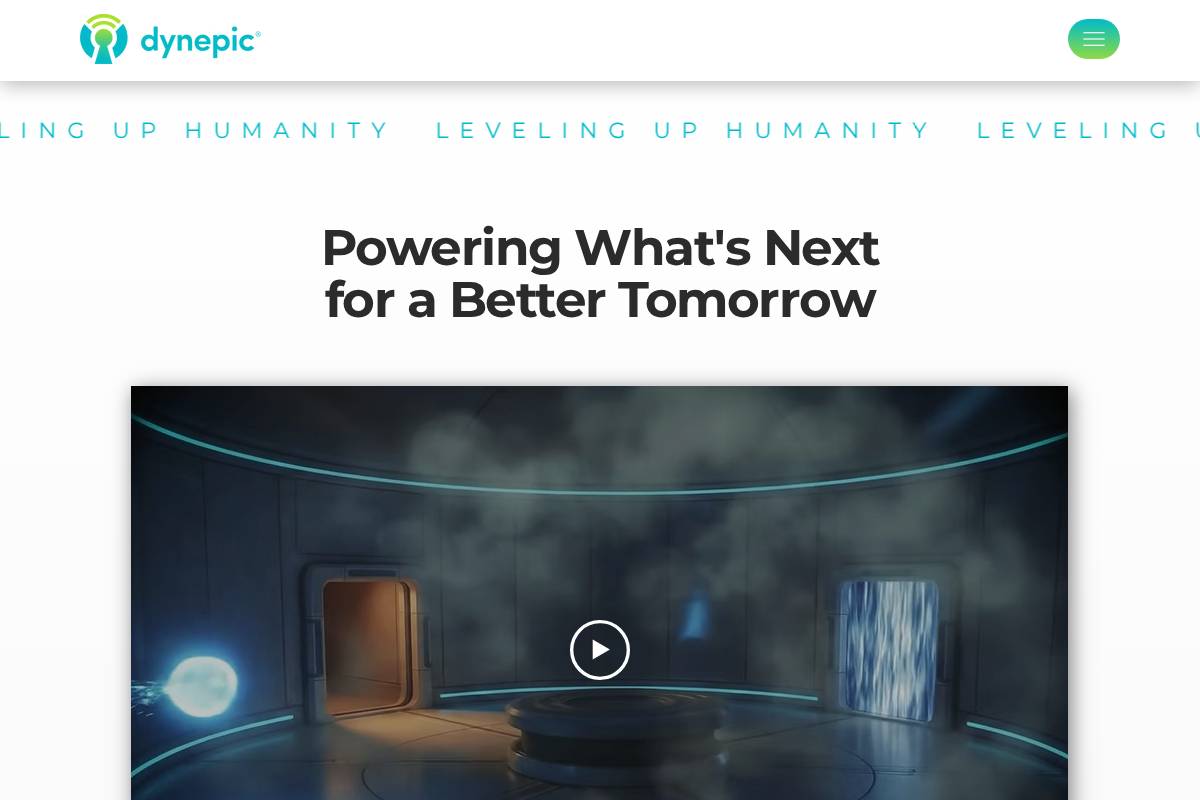 dynepic.com homepage screenshot