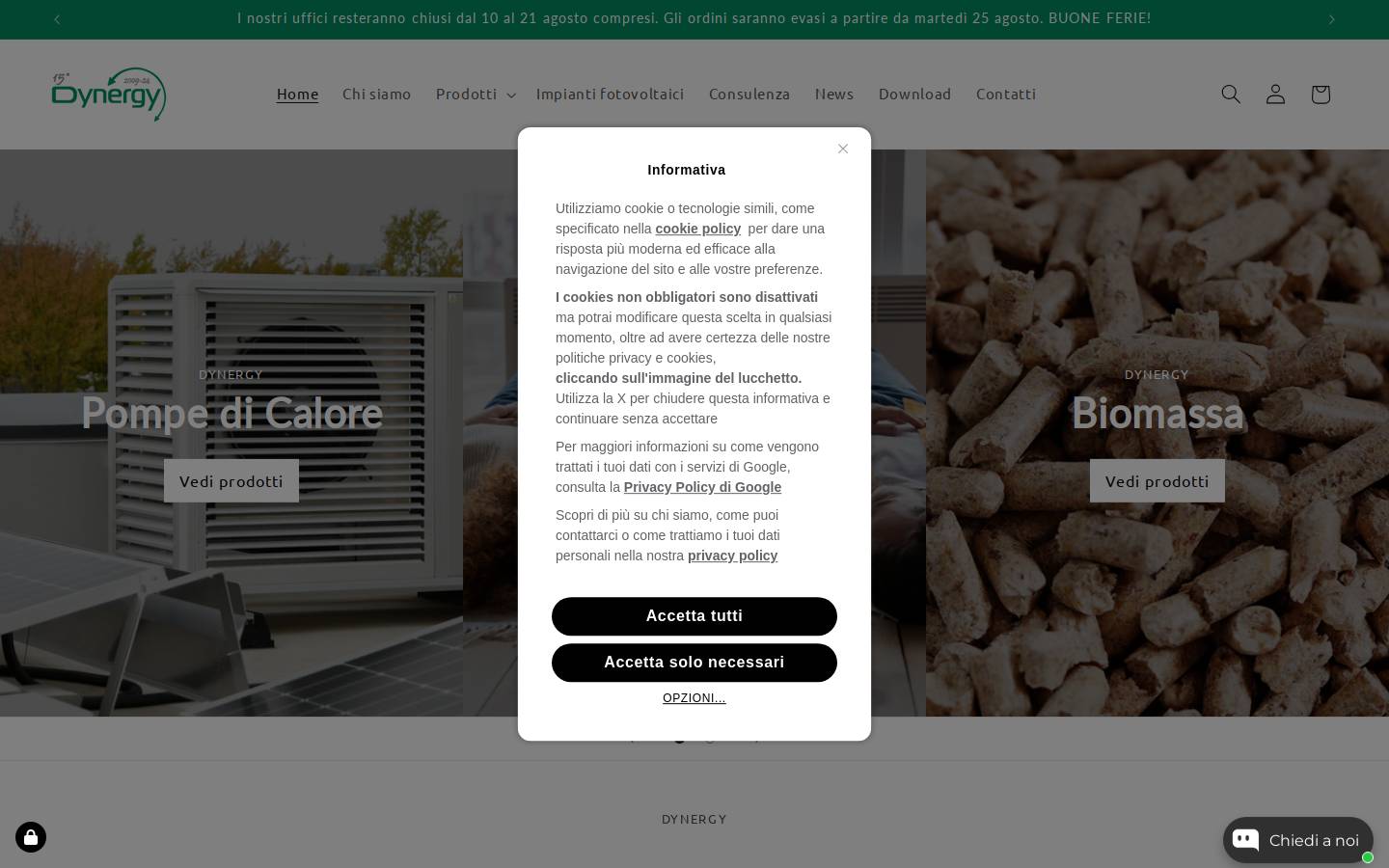 dynergysrl.it homepage screenshot