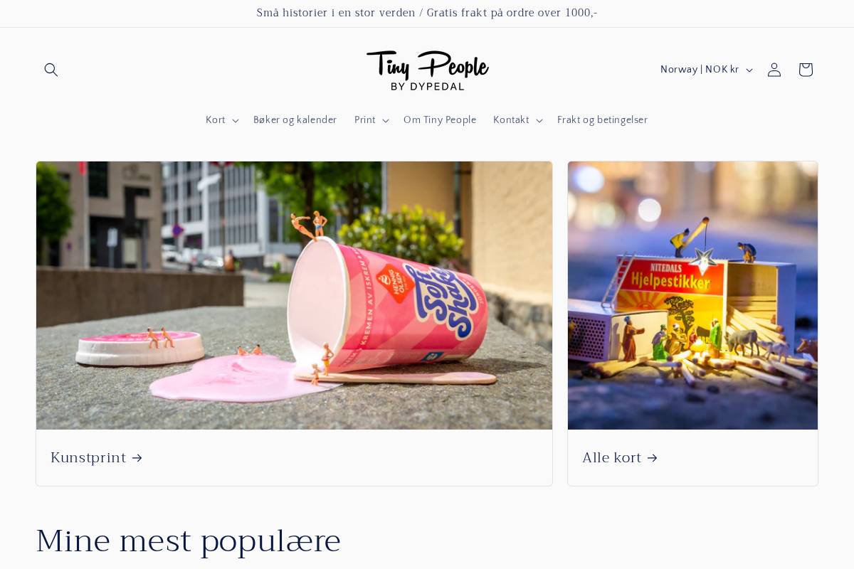 dypedal.no homepage screenshot