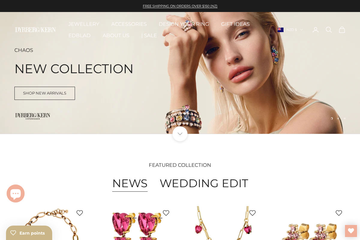 Dyrberg/Kern NZ homepage screenshot