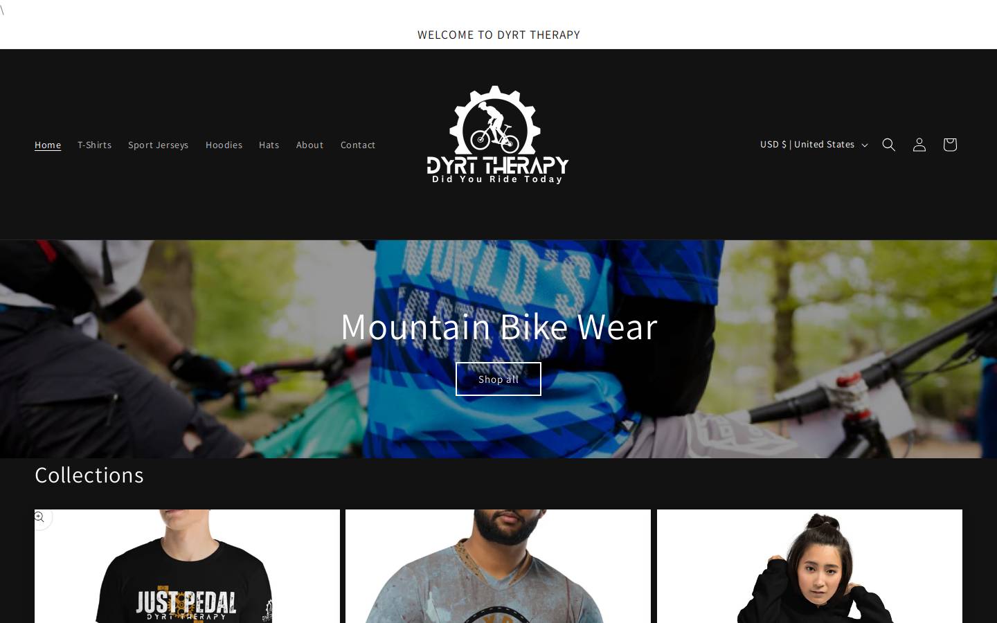 dyrttherapy.com homepage screenshot