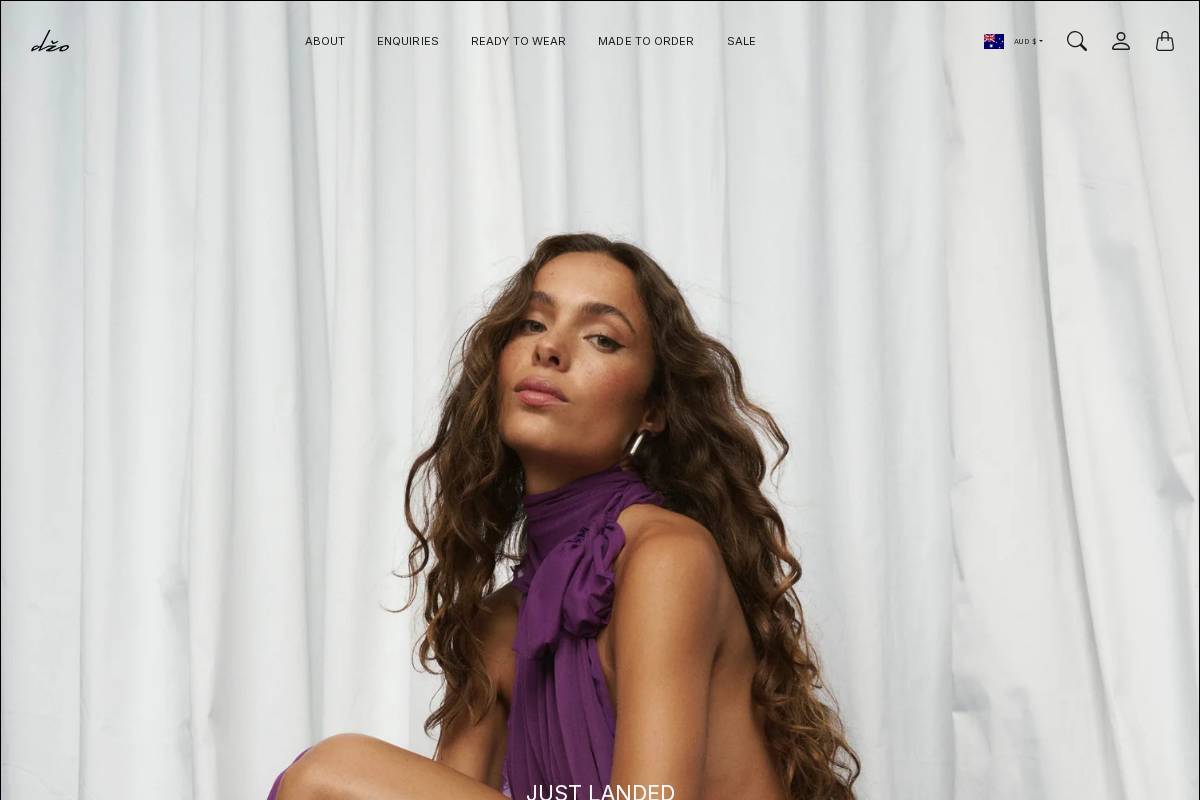 dzo.com.au homepage screenshot