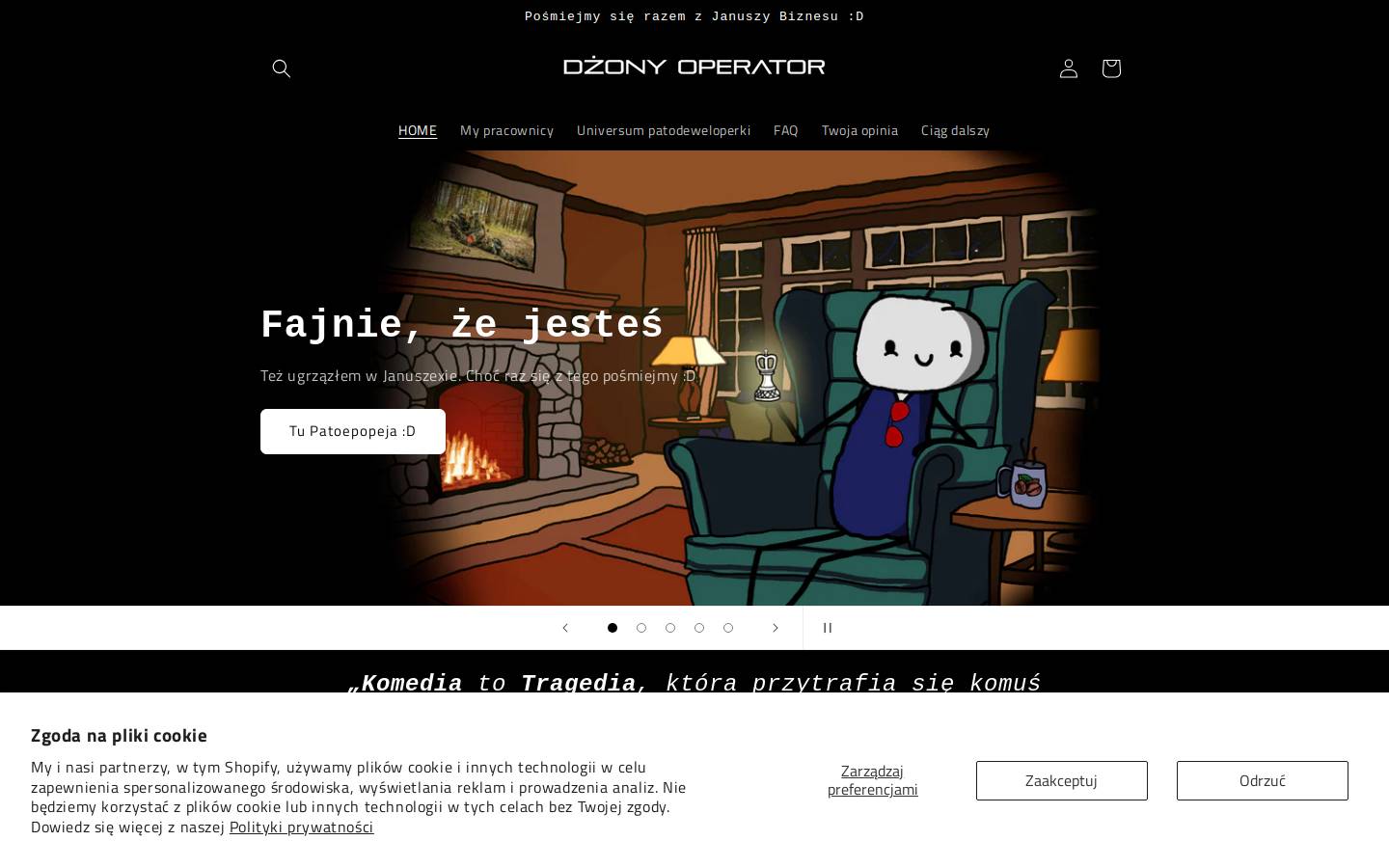 dzonyoperator.pl homepage screenshot