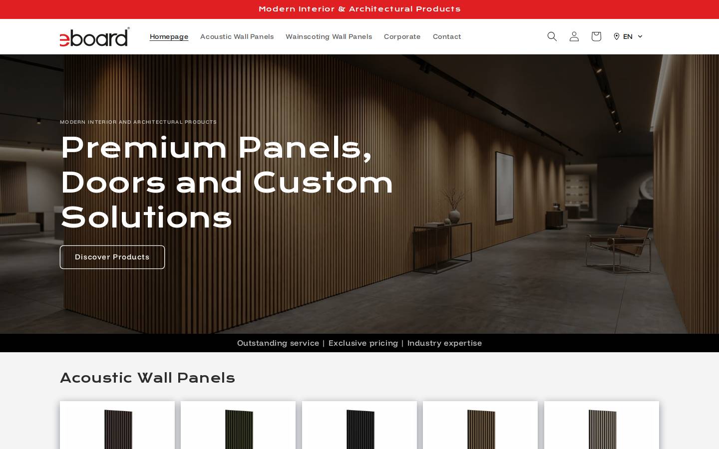 e-board.co.uk homepage screenshot