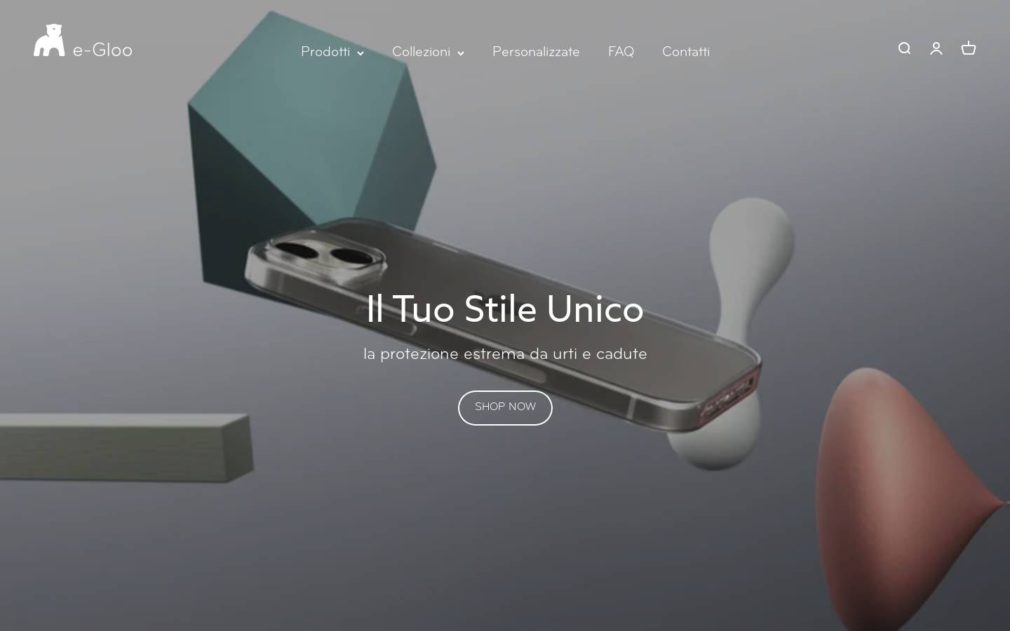 e-gloo.it homepage screenshot