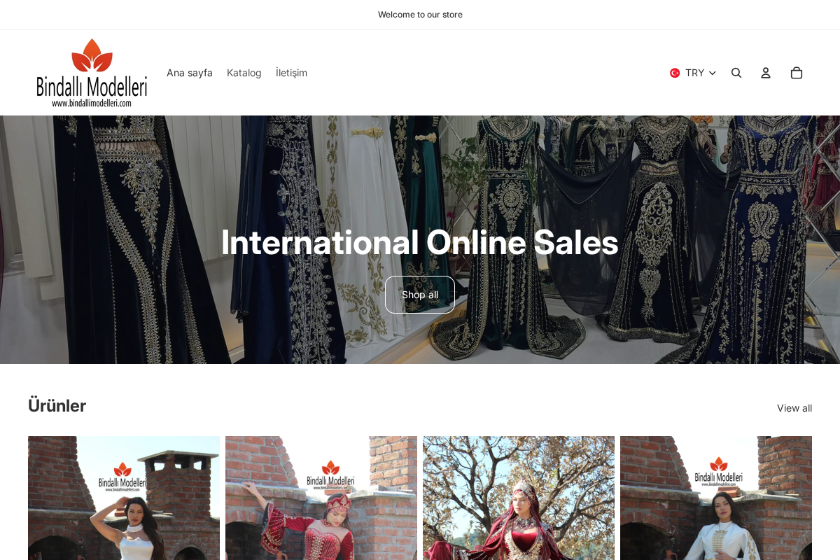 Bindallı Modelleri homepage screenshot
