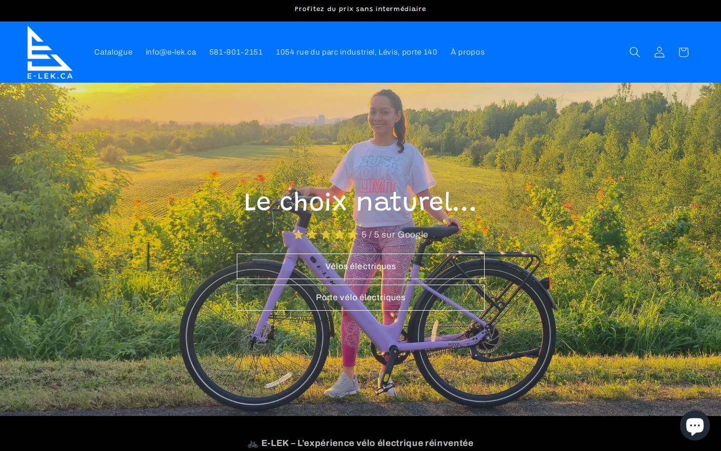 e-lek.com homepage screenshot