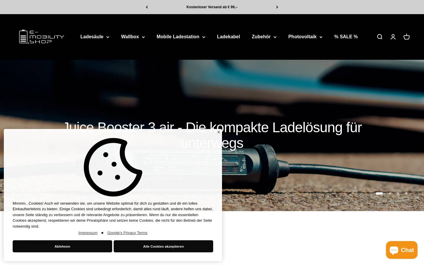 e-mobility.shop homepage screenshot