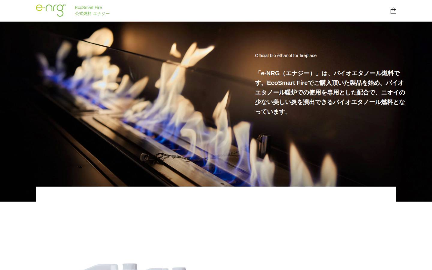 E Nrg homepage screenshot