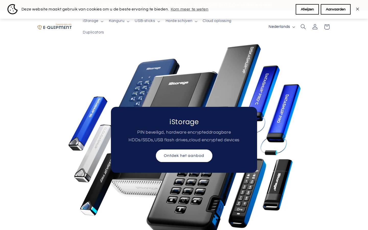 E-quipment B.V. homepage screenshot