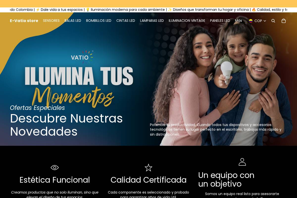 e-vatio.com homepage screenshot