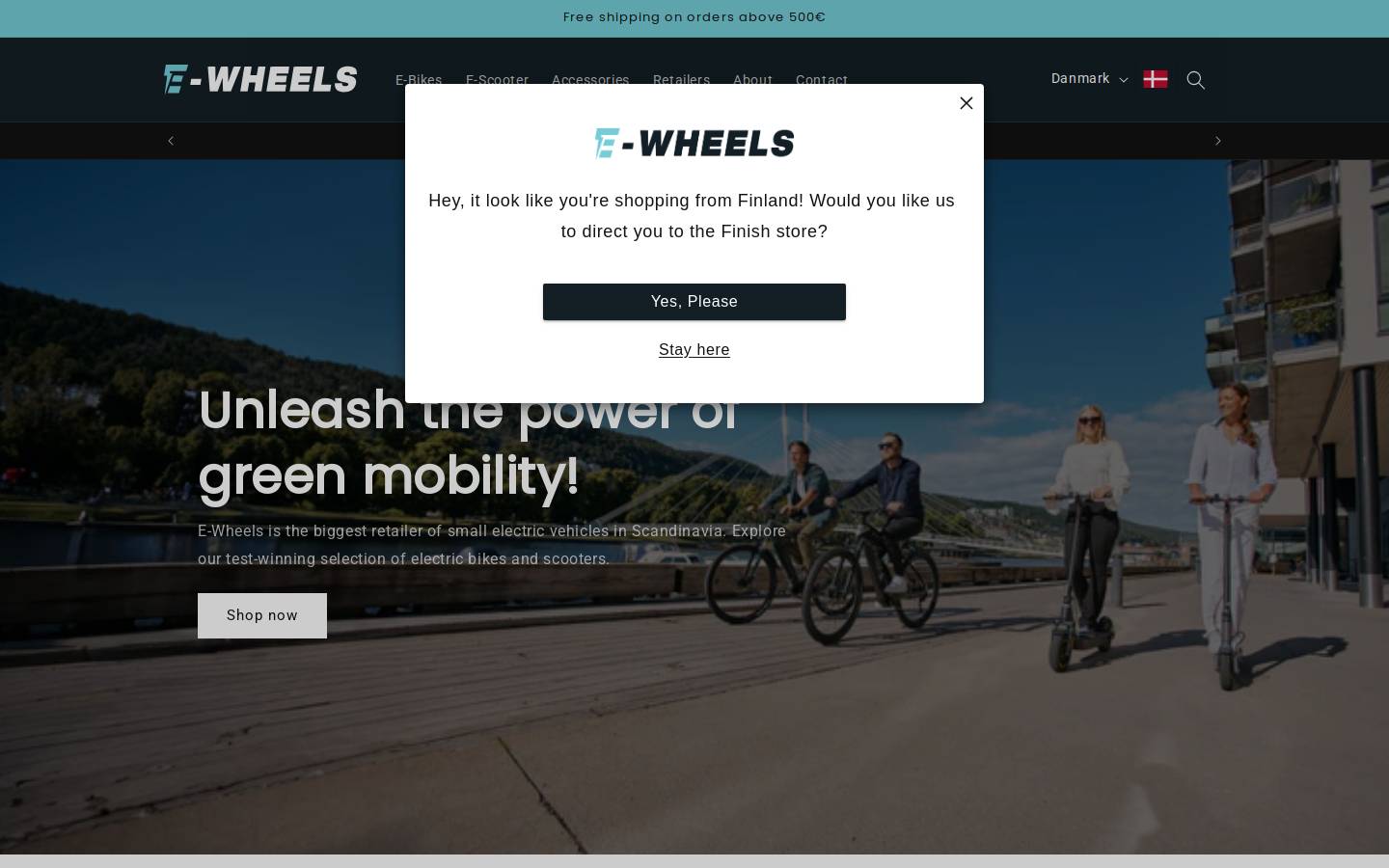 e-wheels.com homepage screenshot