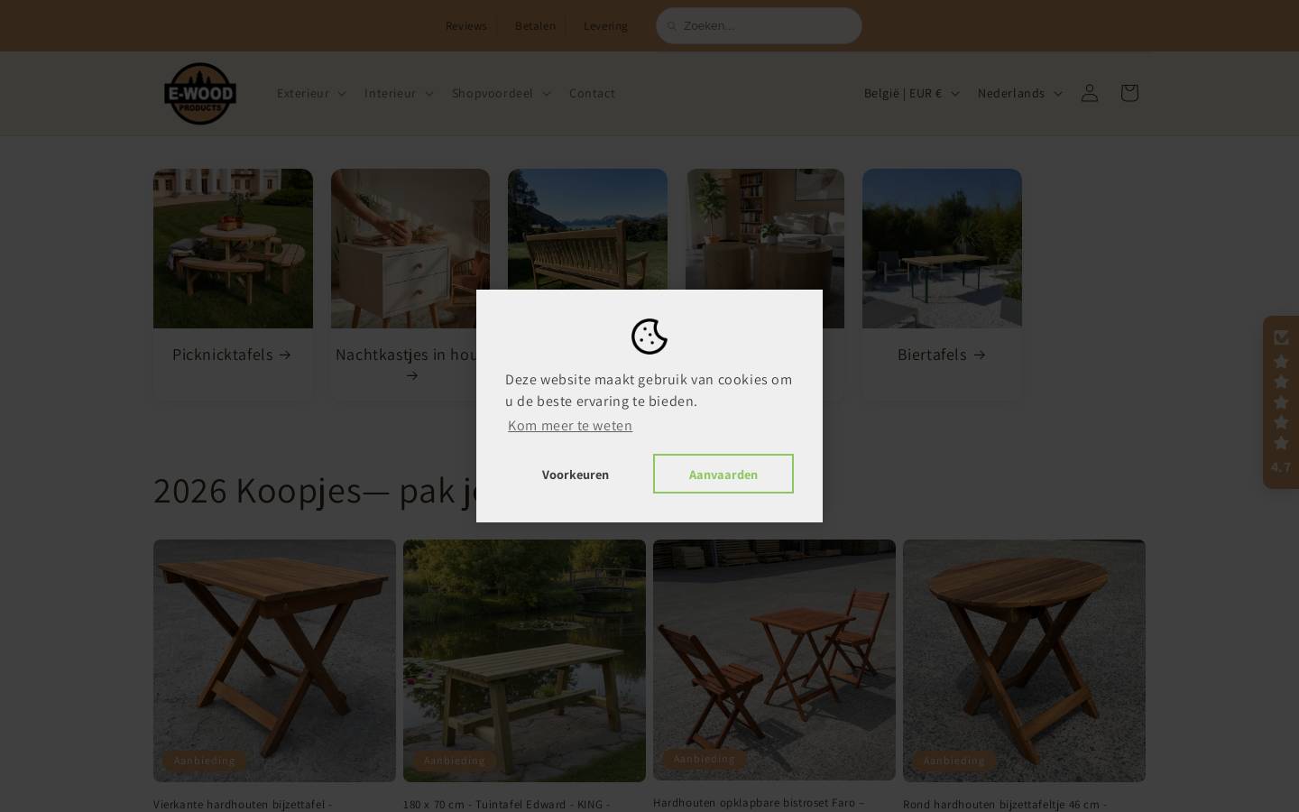 E-woodproducts homepage screenshot