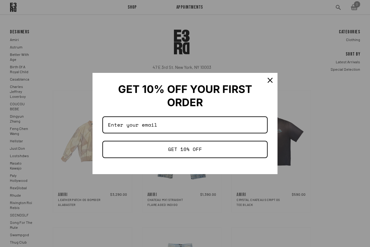 E3RD homepage screenshot