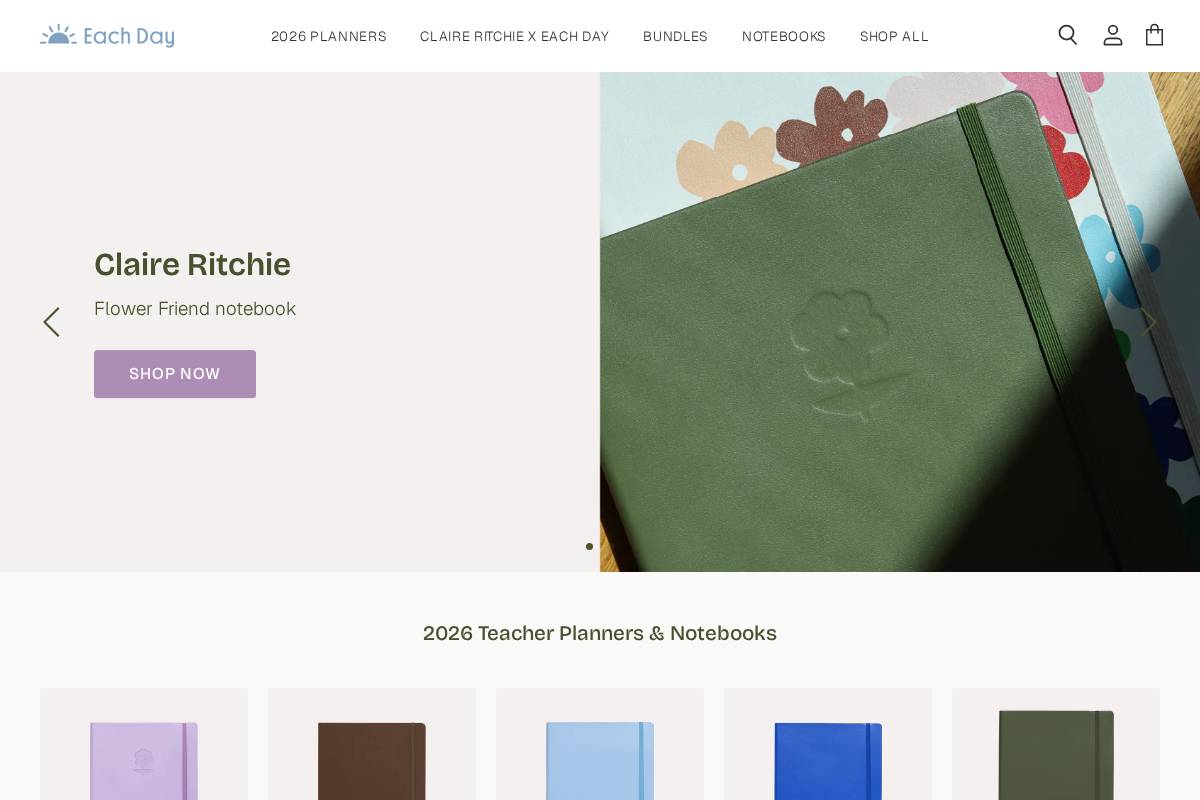 eachday.com.au homepage screenshot