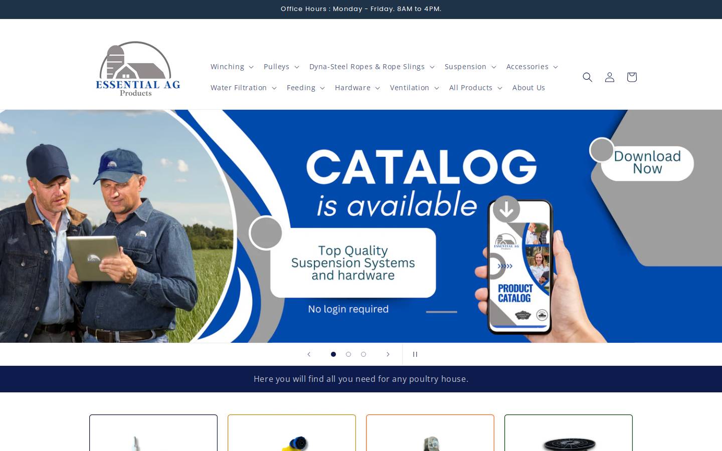 eag-products.com homepage screenshot